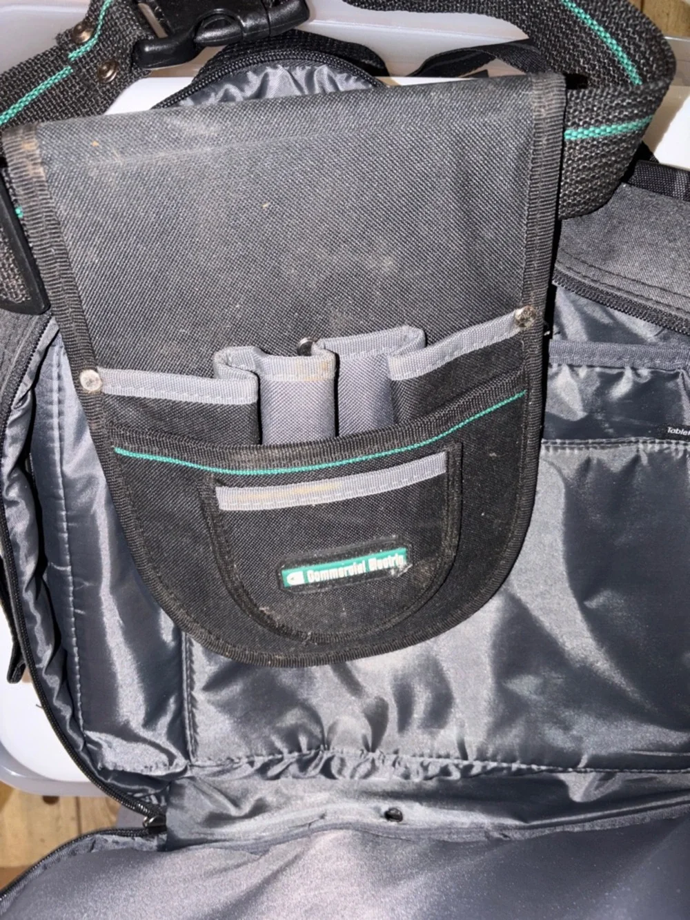 Men's Gray Tech Backpack - Professional Commuter Bag